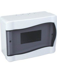 Kapeks 6-Piece Surface Mounted Plastic Fuse Box