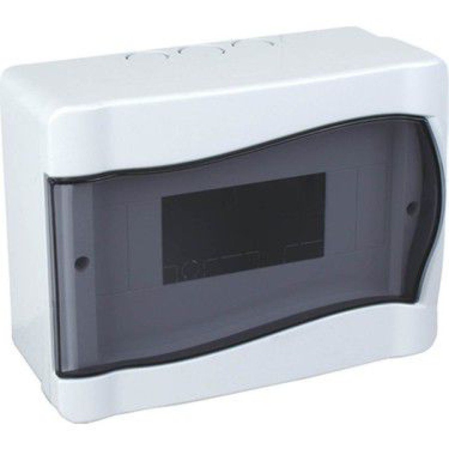 Kapeks 6-Piece Surface Mounted Plastic Fuse Box