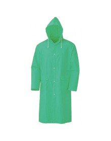 Hooded Luxury Raincoat with Pockets Khaki Green - Standard Size 2XL