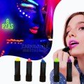 Glowing in the Dark Burning UV Neon Lipstick Face Paint 6 Pieces 6 Colors