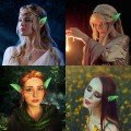 Glow in the Dark Phosphorescent Latex Elf Ears 1 Pair 10x5 cm