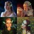 Glow in the Dark Phosphorescent Latex Elf Ears 1 Pair 10x5 cm