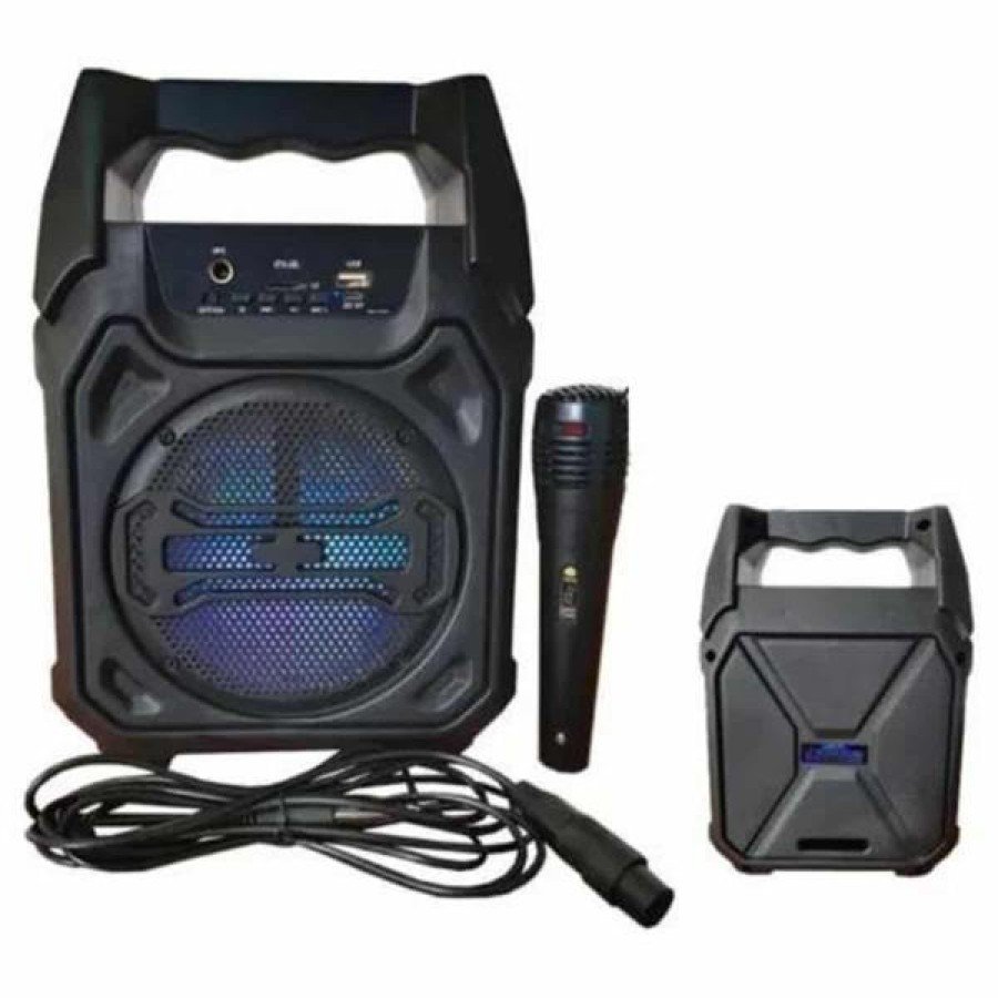 Bluetooth Speaker with Karaoke Microphone and Fm Radio High Sound Quality