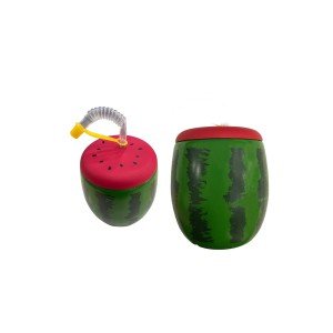 Watermelon Design Drinker with Straw 900 ML