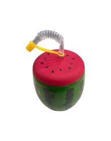 Watermelon Design Drinker with Straw 900 ML