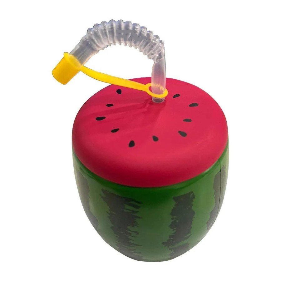 Watermelon Design Drinker with Straw 900 ML