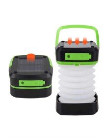 Foldable Camping Lamp Accordion Lamp Rechargeable 3 Stage Solar