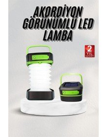 Foldable Camping Lamp Accordion Lamp Rechargeable 3 Stage Solar