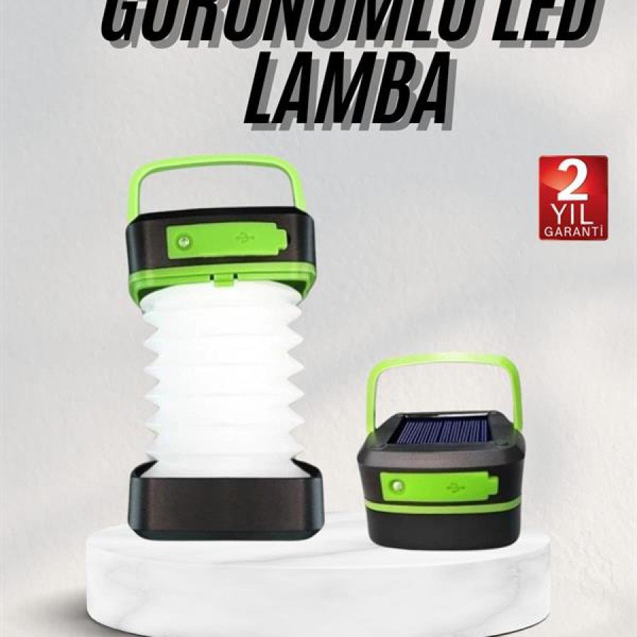 Foldable Camping Lamp Accordion Lamp Rechargeable 3 Stage Solar