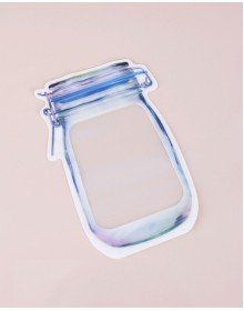 Jar Appearance Ziplock Storage Bag 620 ML (1 Piece)