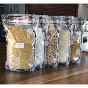 Jar Appearance Ziplock Storage Bag 620 ML (1 Piece) Jar Appearance Ziplock Storage Bag 620 ML (1 Piece)