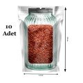 Jar Appearance Ziplock Storage Bag with Snap Fasteners and Practical Bag 10 Pieces