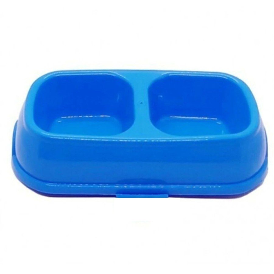 Cat - Dog Food And Water Bowl Large Size With 2 Compartments Cat - Dog Food And Water Bowl Large Size With 2 Compartments