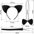 Cat Costume Crown Tail Bow Tie Set 1 Piece Cat Costume Crown Tail Bow Tie Set 1 Piece