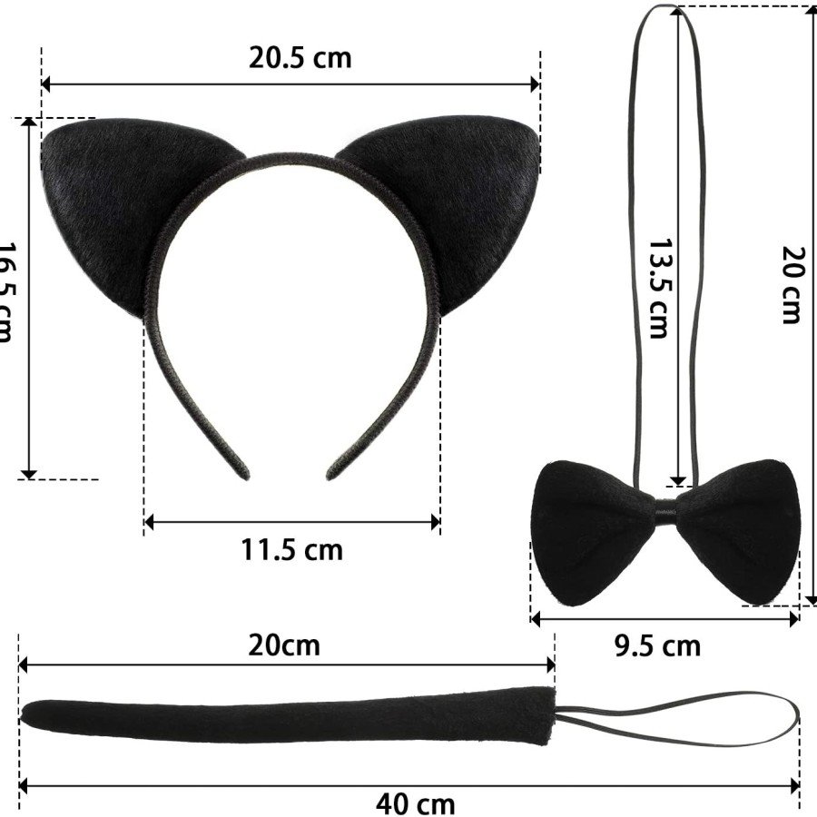 Cat Costume Crown Tail Bow Tie Set 1 Piece Cat Costume Crown Tail Bow Tie Set 1 Piece