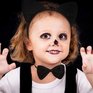 Cat Costume Crown Tail Bow Tie Set 1 Piece Cat Costume Crown Tail Bow Tie Set 1 Piece