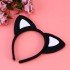 Cat Ear Crown Black Inside White Color Fluffy 15X17 cm