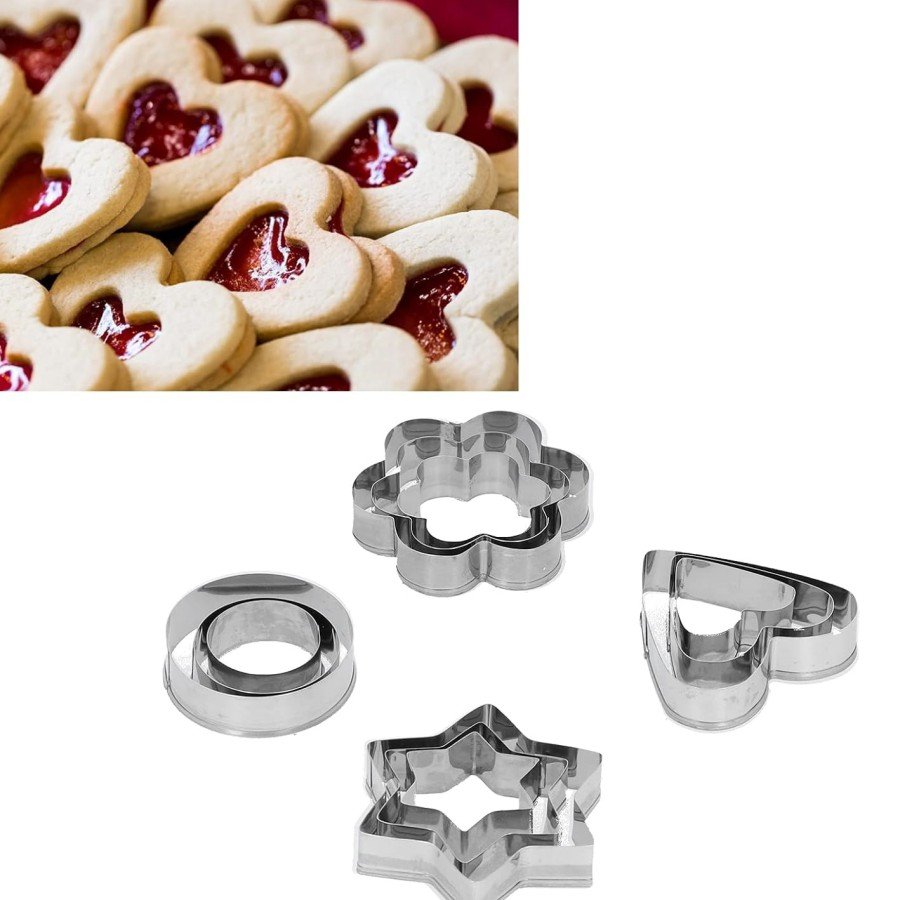 Cake Mold - Biscuit Mold - Fondant Mold 12 Pieces
