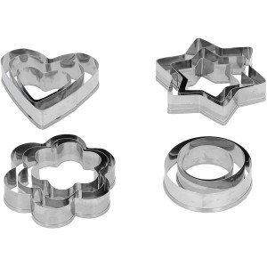 Cake Mold - Biscuit Mold - Fondant Mold 12 Pieces
