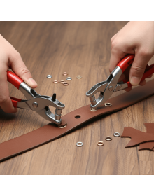 Belt Drilling Rivet Throwing Pliers Set of 2