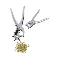 Belt Drill and Rivet Pliers Set of Two Leather Plastic Drill