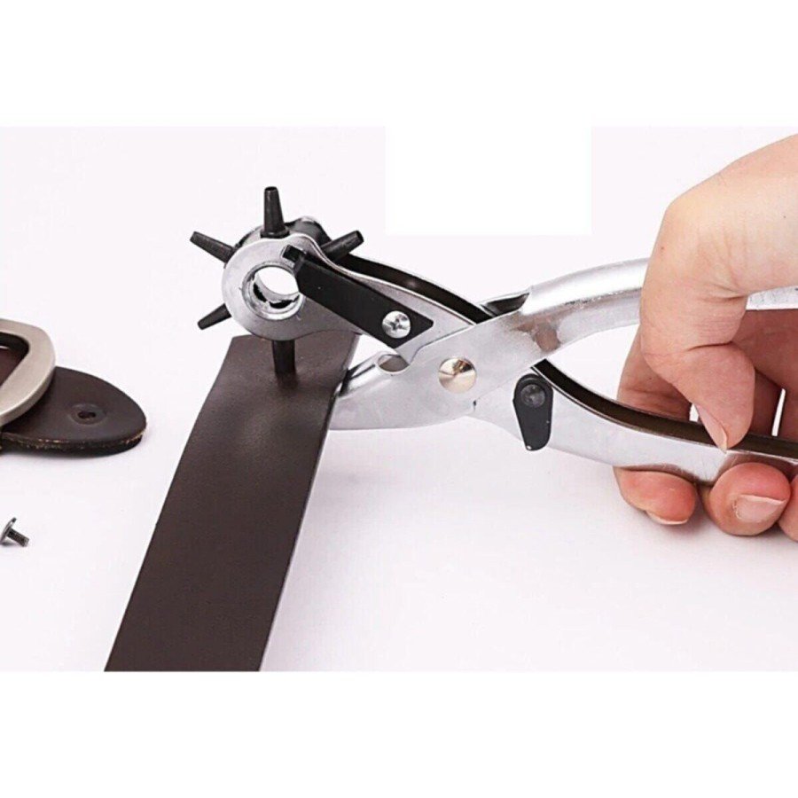 Belt Drill and Rivet Pliers Set of Two Leather Plastic Drill