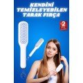 Self Cleaning Comb Brush Retractable Pet Friendly Tight Tooth Self Cleaning Comb Brush Retractable Pet Friendly Tight Tooth