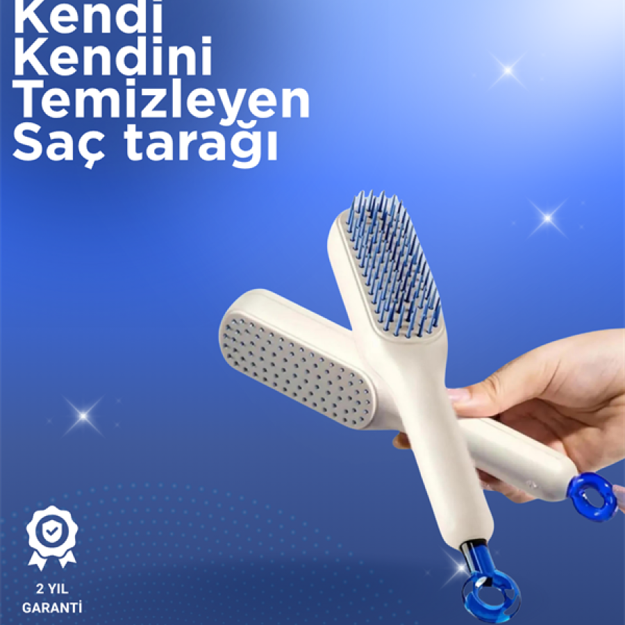 Self-Cleaning Comb-Suitable for All Hair Types