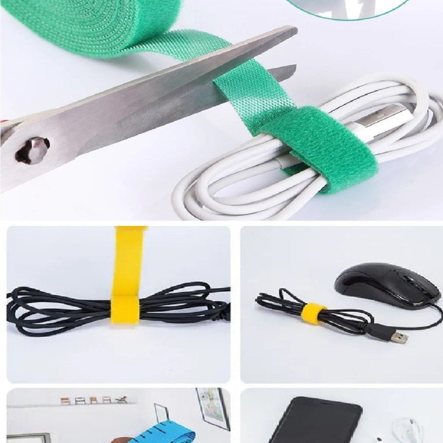 Cuttable Cable Holder Headphone Mouse Airfry Velcro Fastener Cable Organizer For Home Office Cuttable Cable Holder Headphone Mouse Airfry Velcro Fastener Cable Organizer For Home Office