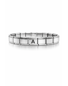 Personalized Letter A Steel Bracelet – Stainless Steel Italian Model Letter Bracelet