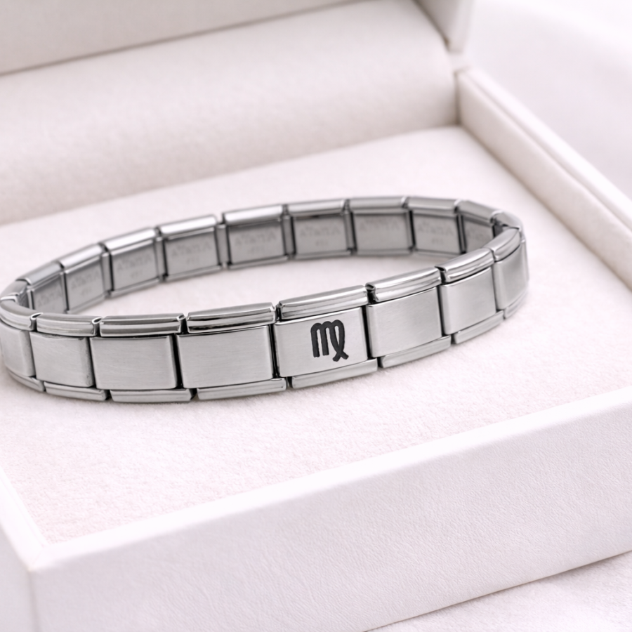 Steel Nomination Bracelet Virgo | Stainless Steel Zodiac Sign Bracelet | Elegant and Stylish Design
