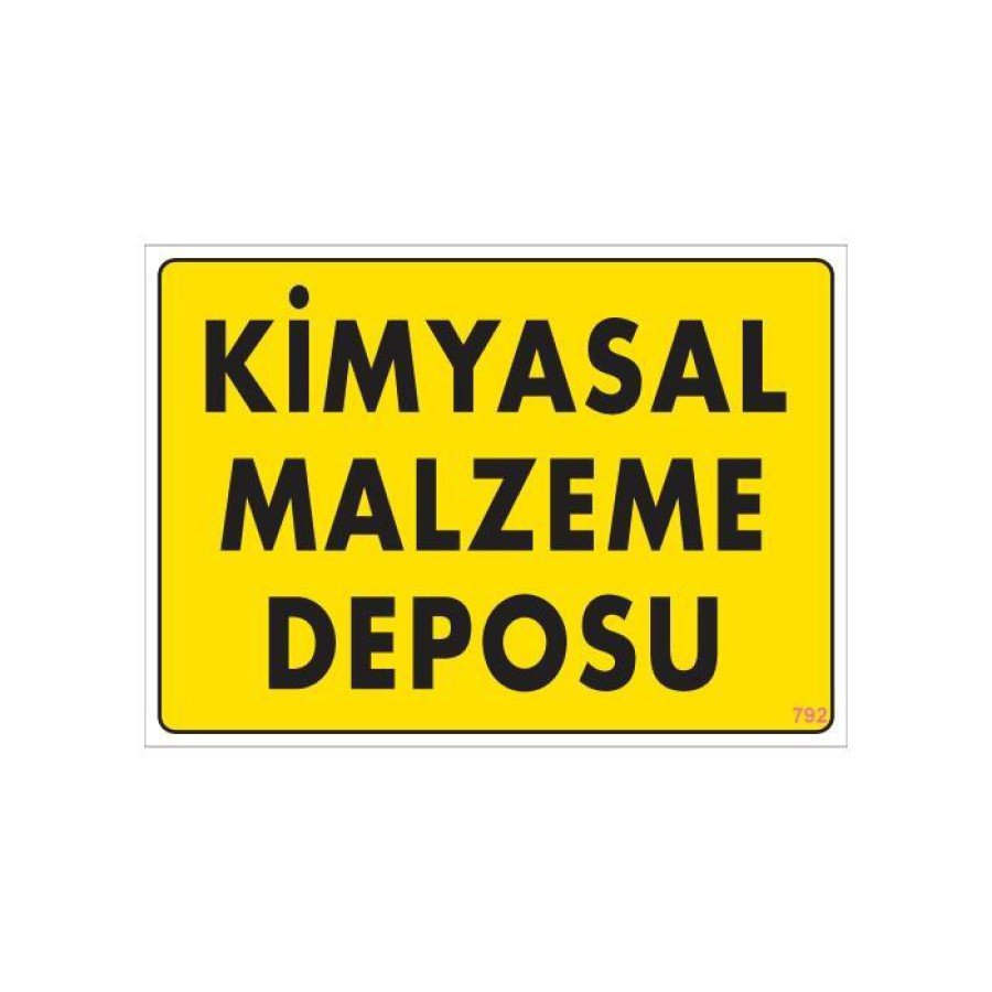 Chemical Material Warehouse Warning Sign 25x35 CODE: 792