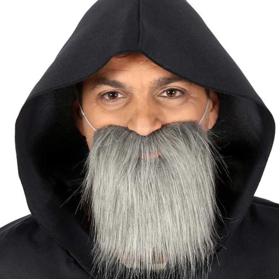 Gray Pirate Beard Gray Color Fake Beard Gray Pirate Beard Gray Color Fake Beard