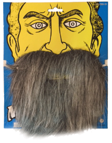 Gray Pirate Beard Gray Color Fake Beard
