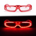 Red LED Lighted Party Glasses with 3 Modes – Glow & Night Entertainment Glasses