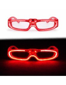 Red LED Lighted Party Glasses with 3 Modes – Glow & Night Entertainment Glasses