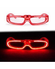 Red LED Lighted Party Glasses with 3 Modes – Glow & Night Entertainment Glasses