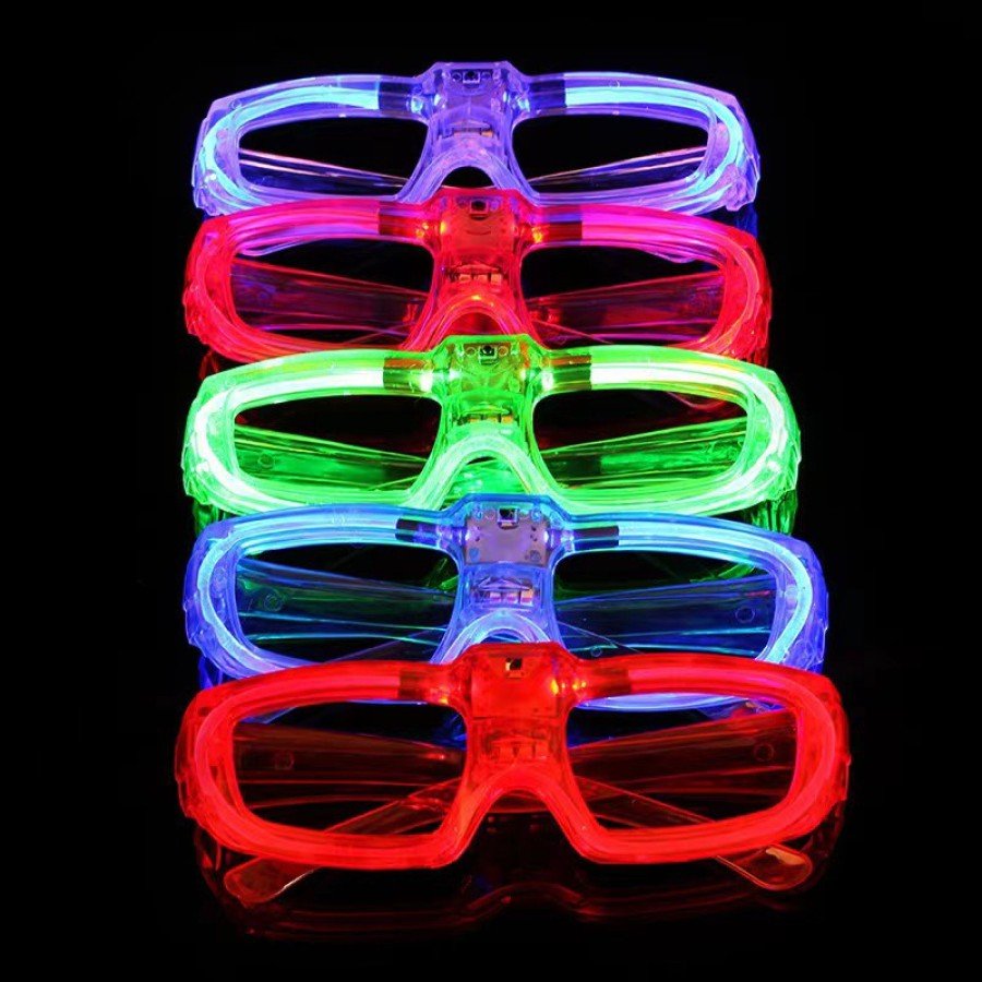 Red LED Lighted Party Glasses with 3 Modes – Glow & Night Entertainment Glasses