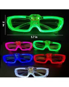 Red LED Lighted Party Glasses with 3 Modes – Glow & Night Entertainment Glasses