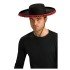 Black Color Adult Spanish Hat with Red Pompom