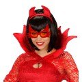Red Color Whisker Design Cat Glasses 19x11 cm