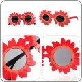 Red Color Daisy Shaped Party Glasses 18x10 cm Red Color Daisy Shaped Party Glasses 18x10 cm