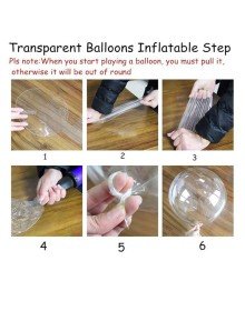 Red Glitter Round Transparent Balloon 24 Inch