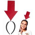 Customizable Arrow Crown – Party Crown with Writing on it, Red Color