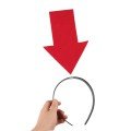 Customizable Arrow Crown – Party Crown with Writing on it, Red Color