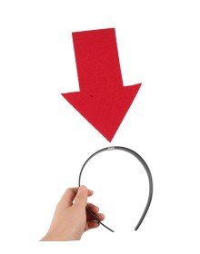 Customizable Arrow Crown – Party Crown with Writing on it, Red Color