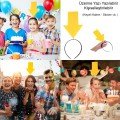Customizable Arrow Crown – Writeable Party Crown Yellow Color Customizable Arrow Crown – Writeable Party Crown Yellow Color