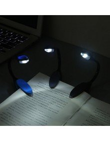 Book Reading Light Led Booklight Clamp Battery Operated Model Led Light