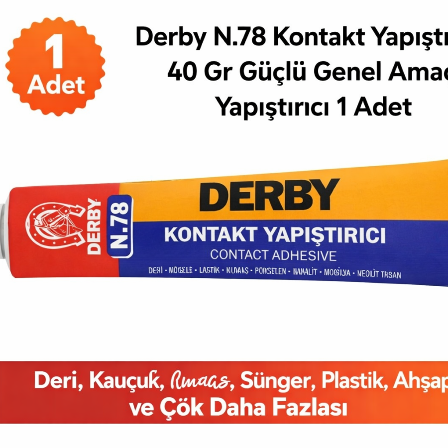 Derby N.78 Contact Adhesive 40 Gr Strong General Purpose Adhesive 1 Piece