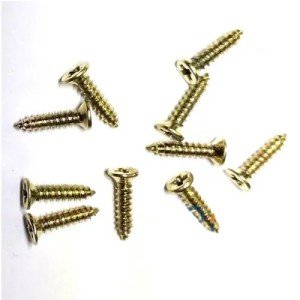 Clip, Hinge, Leg, Wood, Chipboard Screw 2,2x9,5mm - Yellow 100 Pieces